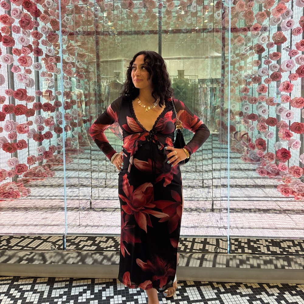 Two piece set floral